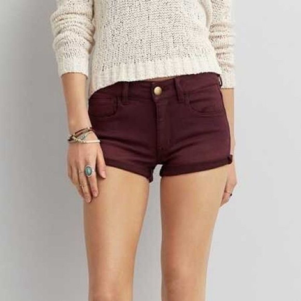 Maroon American Eagle Shorts